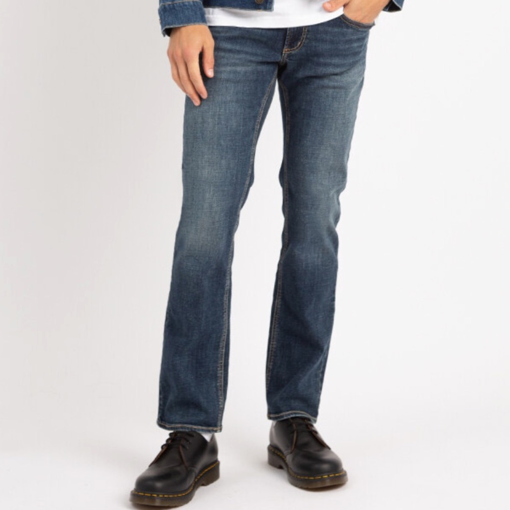 LIKE NEW MENS SILVER ALLAN SLIM STRAIGHT JEANS 32x30 ⭐️